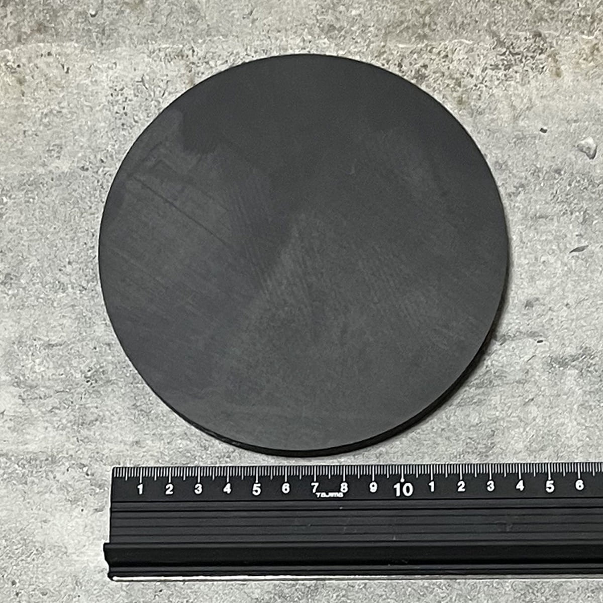 クロロプレンゴムNEO-180端材_60°_黒_厚み15mm_Φ140mm_入間川ゴム 4