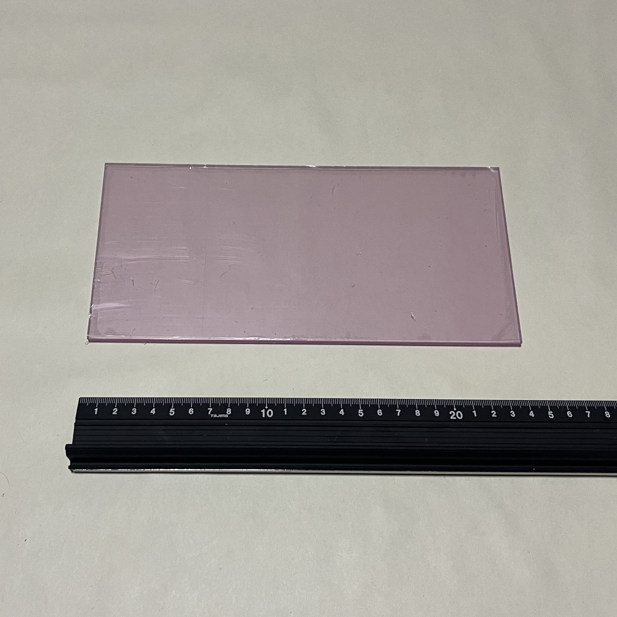 ペットプレート_PET-6010_端材_透明t5×240mm×115mm_タキロンシーアイ株式会社
