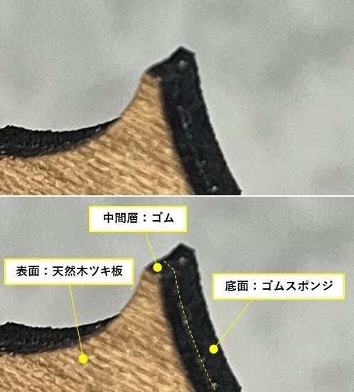 MOKU-MU(モクム)端材_突板×ゴム_星形ホワイトオーク_株式会社児玉商会 2